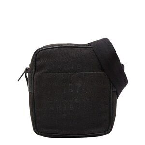 Bvlgari Logomania Black Canvas Leather